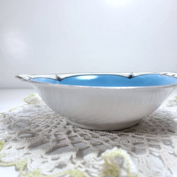 Noritake Bowl Hand Painted Bird and Flowers M Stamp Vintage Made in Japan - Picture 8 of 12